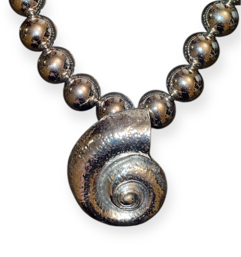 OCEANA SILVER PEARL NECKLACE